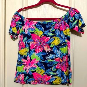 Lilly Pulitzer Keria Off The Shoulder Top